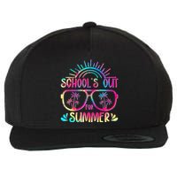 School's Out For Summer Tie Dye Wool Snapback Cap
