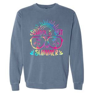 School's Out For Summer Tie Dye Garment-Dyed Sweatshirt