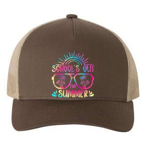 School's Out For Summer Tie Dye Yupoong Adult 5-Panel Trucker Hat