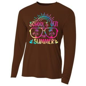 School's Out For Summer Tie Dye Cooling Performance Long Sleeve Crew