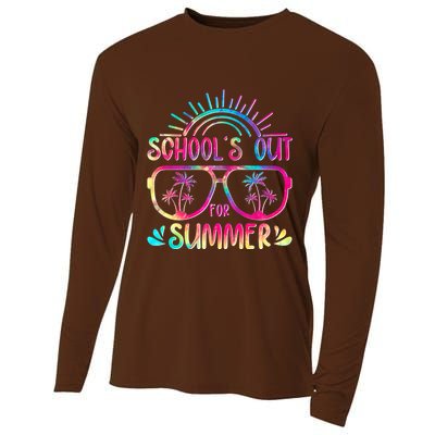 School's Out For Summer Tie Dye Cooling Performance Long Sleeve Crew