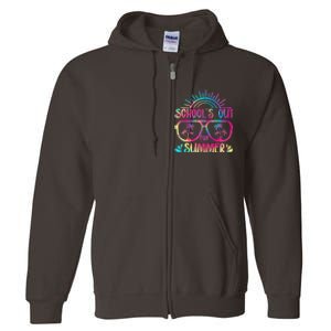 School's Out For Summer Tie Dye Full Zip Hoodie