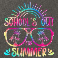 School's Out For Summer Tie Dye Cotton Canvas Backpack