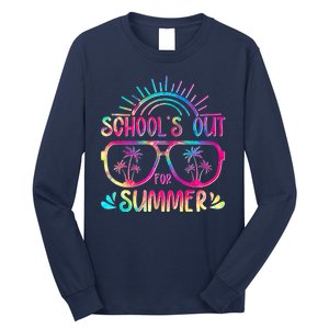 School's Out For Summer Tie Dye Long Sleeve Shirt