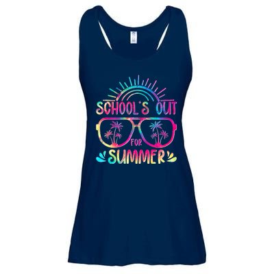 School's Out For Summer Tie Dye Ladies Essential Flowy Tank