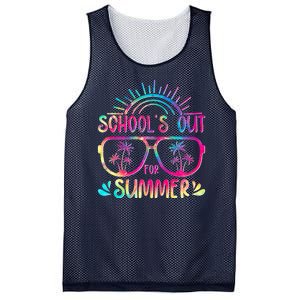 School's Out For Summer Tie Dye Mesh Reversible Basketball Jersey Tank