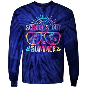 School's Out For Summer Tie Dye Tie-Dye Long Sleeve Shirt