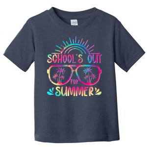 School's Out For Summer Tie Dye Toddler T-Shirt