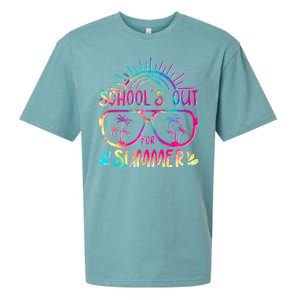 School's Out For Summer Tie Dye Sueded Cloud Jersey T-Shirt