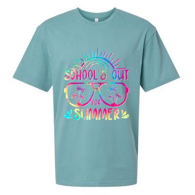 School's Out For Summer Tie Dye Sueded Cloud Jersey T-Shirt