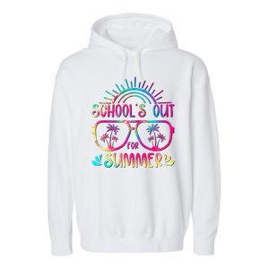 School's Out For Summer Tie Dye Garment-Dyed Fleece Hoodie