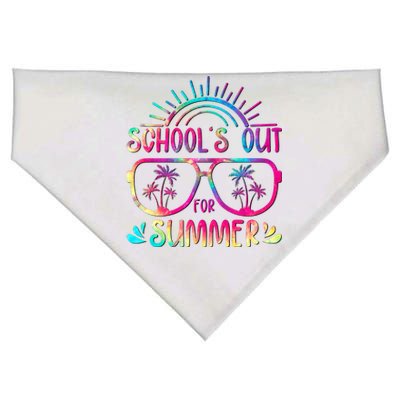 School's Out For Summer Tie Dye USA-Made Doggie Bandana