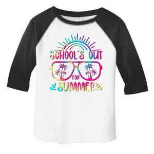 School's Out For Summer Tie Dye Toddler Fine Jersey T-Shirt