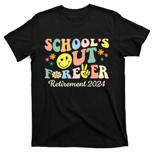 School's Out Forever Gifts Retired Teacher Retirement 2024 T-Shirt