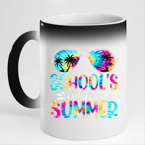 Schools Out For Summer Last Day Of School Student Teacher 11oz Black Color Changing Mug