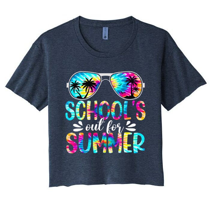 Schools Out For Summer Last Day Of School Student Teacher Women's Crop Top Tee