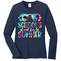 Schools Out For Summer Last Day Of School Student Teacher Ladies Long Sleeve Shirt