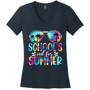 Schools Out For Summer Last Day Of School Student Teacher Women's V-Neck T-Shirt