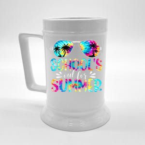 Schools Out For Summer Last Day Of School Student Teacher Beer Stein