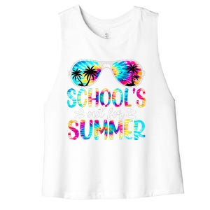 Schools Out For Summer Last Day Of School Student Teacher Women's Racerback Cropped Tank