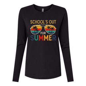 Schools Out For Summer Retro Last Day Of School Teacher Boy Womens Cotton Relaxed Long Sleeve T-Shirt