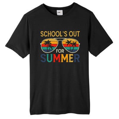 Schools Out For Summer Retro Last Day Of School Teacher Boy Tall Fusion ChromaSoft Performance T-Shirt