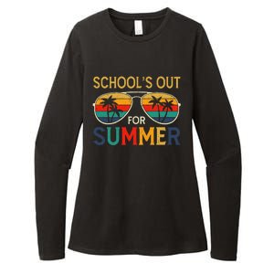 Schools Out For Summer Retro Last Day Of School Teacher Boy Womens CVC Long Sleeve Shirt