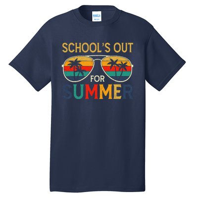 Schools Out For Summer Retro Last Day Of School Teacher Boy Tall T-Shirt