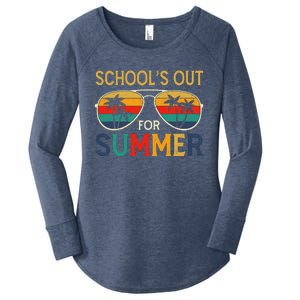 Schools Out For Summer Retro Last Day Of School Teacher Boy Women's Perfect Tri Tunic Long Sleeve Shirt