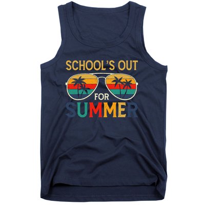 Schools Out For Summer Retro Last Day Of School Teacher Boy Tank Top