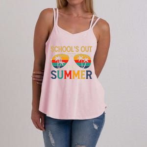 Schools Out For Summer Retro Last Day Of School Teacher Boy Women's Strappy Tank