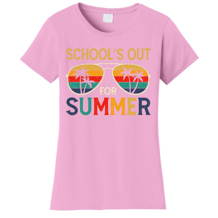 Schools Out For Summer Retro Last Day Of School Teacher Boy Women's T-Shirt