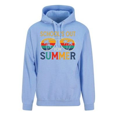 Schools Out For Summer Retro Last Day Of School Teacher Boy Unisex Surf Hoodie