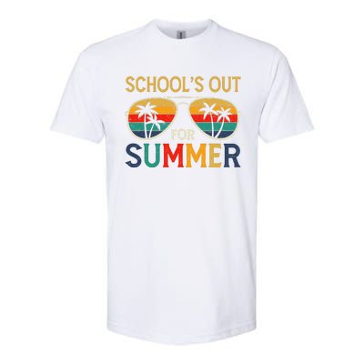 Schools Out For Summer Retro Last Day Of School Teacher Boy Softstyle CVC T-Shirt