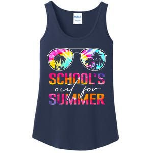 Schools Out For Summer Last Day Of School Teacher Tie Dye Ladies Essential Tank