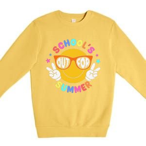 Schools Out For Summer Teacher Students Last Day Of School Premium Crewneck Sweatshirt