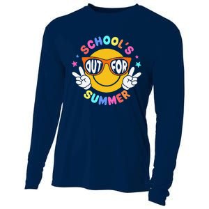 Schools Out For Summer Teacher Students Last Day Of School Cooling Performance Long Sleeve Crew