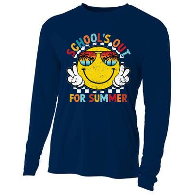 Schools Out For Summer Last Day Of School Teacher Cooling Performance Long Sleeve Crew