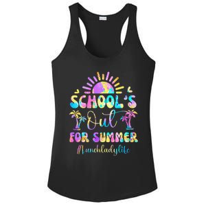 SchoolS Out For Summer Lunch Lady Life Last Day Of School Ladies PosiCharge Competitor Racerback Tank