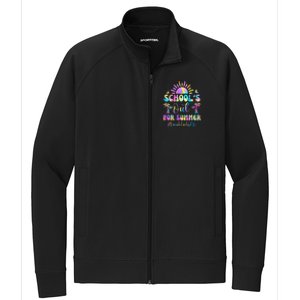 SchoolS Out For Summer Lunch Lady Life Last Day Of School Stretch Full-Zip Cadet Jacket