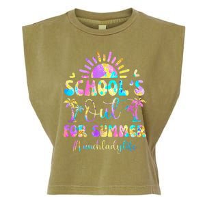 SchoolS Out For Summer Lunch Lady Life Last Day Of School Garment-Dyed Women's Muscle Tee