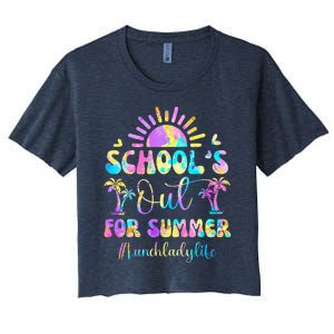 SchoolS Out For Summer Lunch Lady Life Last Day Of School Women's Crop Top Tee