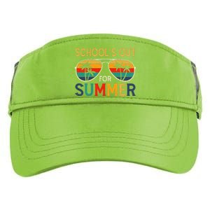 Schools Out For Summer Retro Last Day Of School Teacher Boy Adult Drive Performance Visor