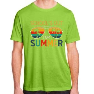 Schools Out For Summer Retro Last Day Of School Teacher Boy Adult ChromaSoft Performance T-Shirt