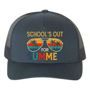 Schools Out For Summer Retro Last Day Of School Teacher Boy Yupoong Adult 5-Panel Trucker Hat