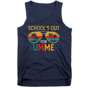 Schools Out For Summer Retro Last Day Of School Teacher Boy Tank Top