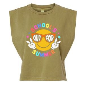 Schools Out For Summer Teacher Students Last Day Of School Garment-Dyed Women's Muscle Tee