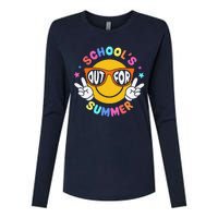 Schools Out For Summer Teacher Students Last Day Of School Womens Cotton Relaxed Long Sleeve T-Shirt