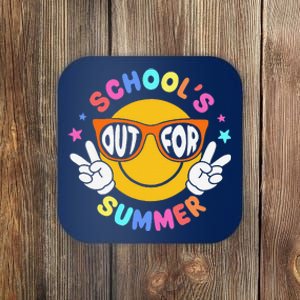 Schools Out For Summer Teacher Students Last Day Of School Coaster