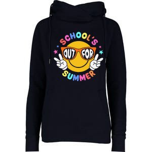 Schools Out For Summer Teacher Students Last Day Of School Womens Funnel Neck Pullover Hood